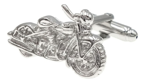 Mancuernillas Thot Ra Motocicleta Moto Para Camisa E-798 Color Plateado