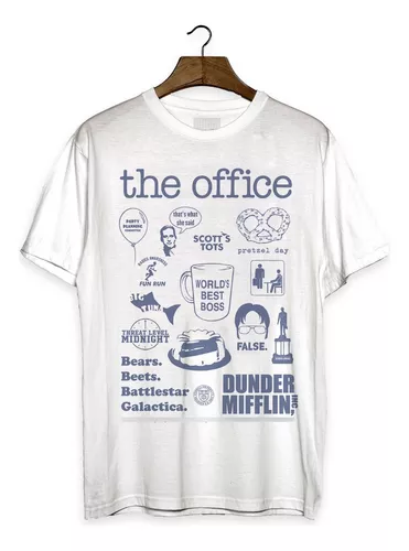 Camiseta camisa Dunder Mifflin The office Escritório 3 opções de cor