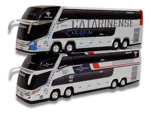 Kit 2 Ônibus Da Viação Catarinense Leito E Pintura Antiga