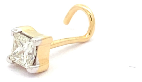 Anillo Para La Nariz De Oro Amarillo De 14 Quilates Con Diam