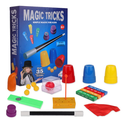 Set De Magia, 35 Trucos De Mago Con Varita, Niños O Adultos.