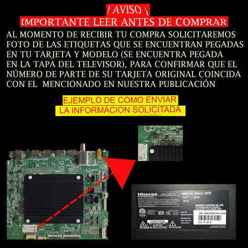 Main Philips Ah780011 / Bah780g0201 1 / Modelo 65pul7552 (Usado)