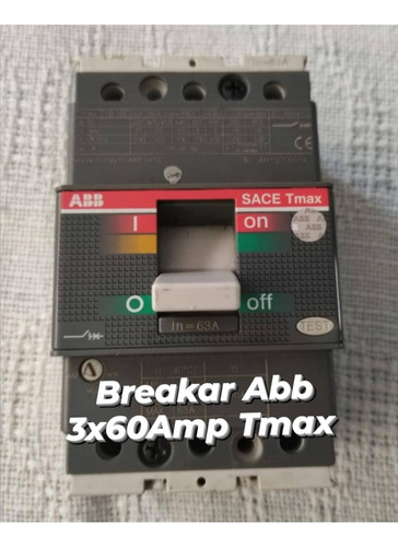Breakar Abb 3x60amp Tmax Oferta 