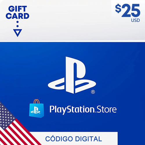 Tarjeta Playstation 25 Dólares Gift Psn / Código Original