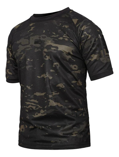 Camiseta Táctica Killer Para Hombre, Camuflaje Militar Milit