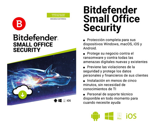 Bitdefender Small Office Security 5 Usuarios, 2 Años