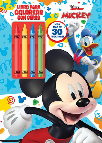 Libro Mickey. Libro Para Colorear Con Ceras - Disney