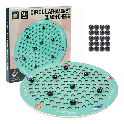 Juego De Ajedrez Magnético Circular Con Piedras, Juego De Aj