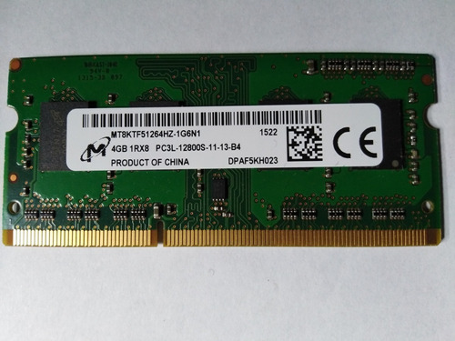 Memoria 4gb Pc3-12800 Ddr3-laptop