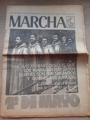 Semanario Marcha 27 De Abril 1973 Nº 1640