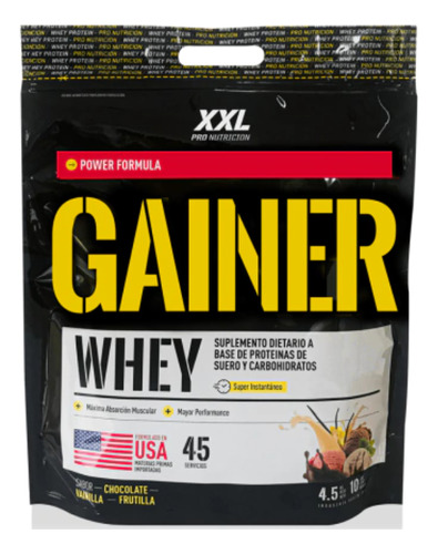 Gainer 4.5kg Xxl Pro Nutrition Ganador De Peso