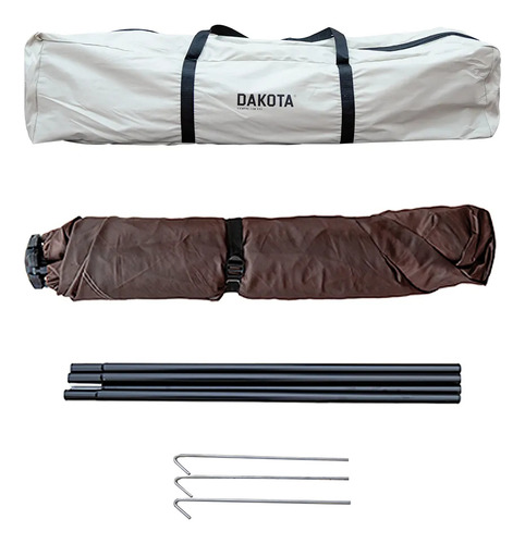 Carpa Autoarmable Para 6 Personas Dakota Automática 240x240x154cm Color Beige