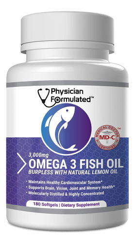 Aceite De Pescado Formulado Por Un Médico Omega 3 3000 Mg P