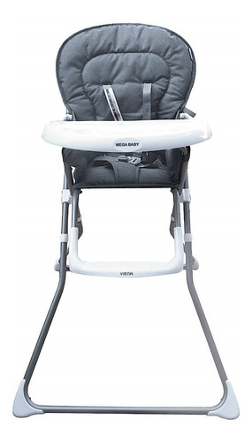 Imagen 5 de 7 de Silla De Comer Bebe Super Plegable Mega Baby Viena Nombre Del Diseño Viena Color Gris Oscuro