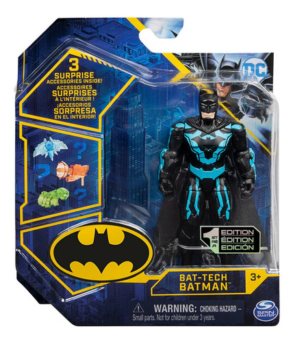 Boneco Bat-tech Batman - 10cm Colecionável