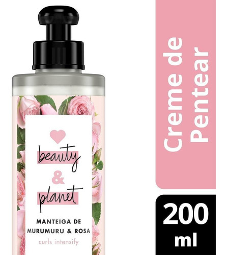Creme Beauty And Planet Manteiga Murumuru & Rosa 200ml Full