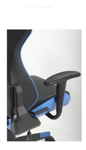 Imagen 9 de 10 de Silla Gamer Cabrera Tukasa Azul Con Negro Con Cojines Nueva