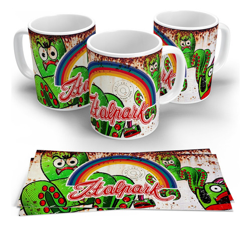 Taza Italpark Parque De Diversiones Retro Argentina Vintage