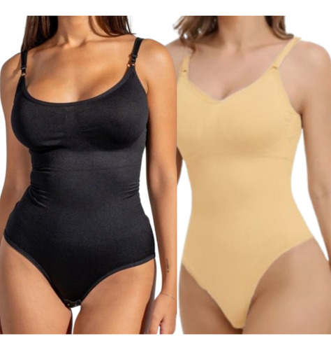 Body Reductor Compresión Media Cola Less 4 Color Taza Desmon Negro Lisa Xxl Cintura Hasta 120
