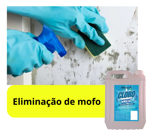 Cloro Em Gel 2l Ideal Para Limpeza De Mofo E Sujeira Top