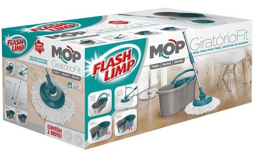 Balde Limpador Multiuso Spin Mop Flash Limp Veja