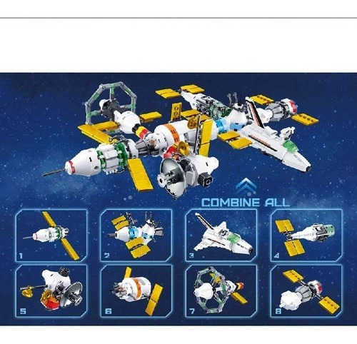 Imagem 6 de 7 de Meninos Blocos De Montar Sluban Estação Espacial - Br1032
