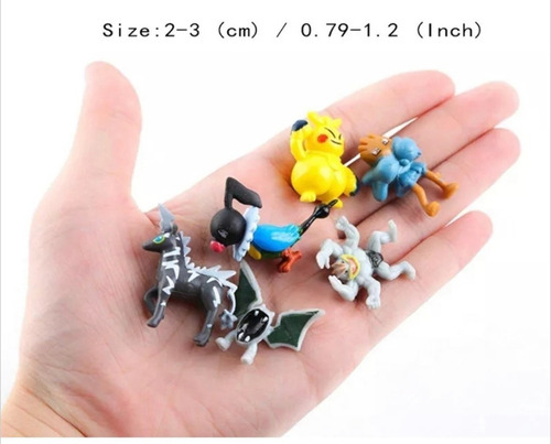 Lote 24 Figuras Pokémon 2 A 3cm + Estuche Al Azar De Regalo