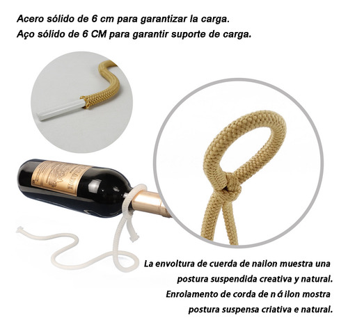 . Soporte Suspendido Creativo De Vino Tinto De Alta Gama