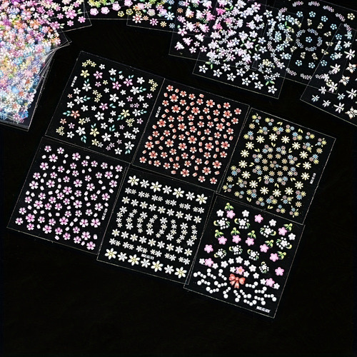 30 Hojas De Pegatinas Autoadhesivas De Flor De Cerezo For