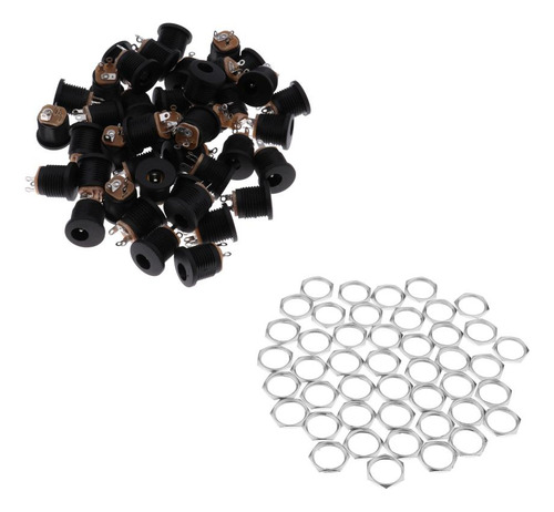 50 Pcs Dc-022b 5,5 Mm X 2,1 Conector De