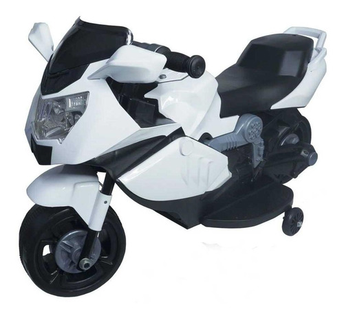 Mini Moto Elétrica Infantil 6v Importway C/ Luzes Som Branca Cor Branco