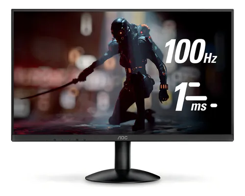 Monitor Aoc 23,8 Led Full-hd, 100hz, 1ms, Vesa - 24b30hm2 Cor Pre...