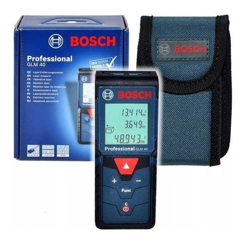 Imagen 5 de 6 de Medidor De Distancia Laser Bosch Glm 40 Professional 40m