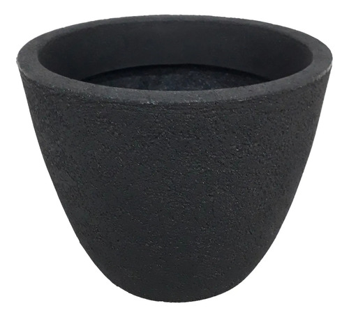 Maceta Rotomoldeado Rayun Andina 50 Rustico Simil Piedra Negro Andina