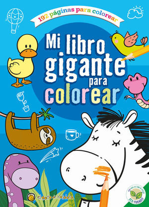 Libro Mi Libro Gigante Para Colorear (azul) Zku