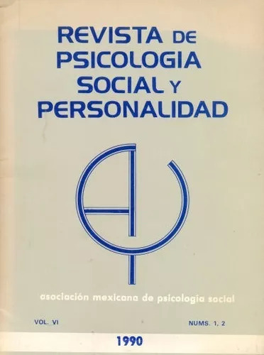 Revista De Psicologia Social Y Personalidad Edicion 1990