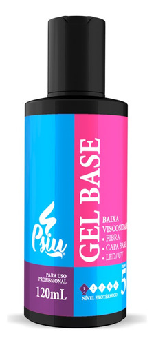 Refil Gel Capa Base Líquido Psiu - 120ml Cor Incolor
