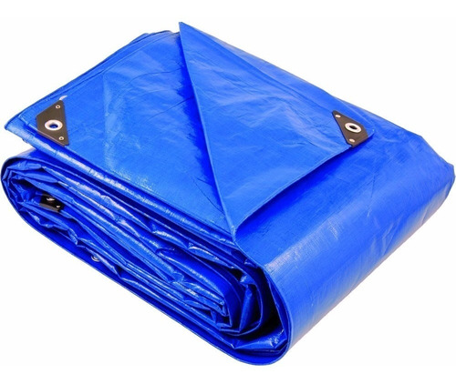 Lona Carpa Azul Multiuso De Polyestileno 6x8 Metros