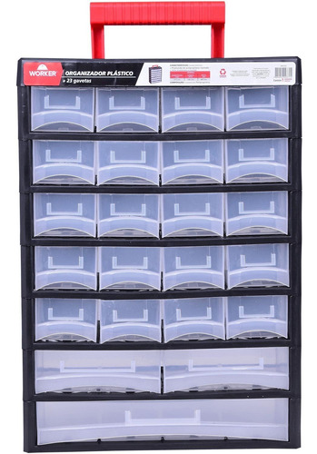 Organizador Plastico 23gav 31,5x14x44,5cm Worker