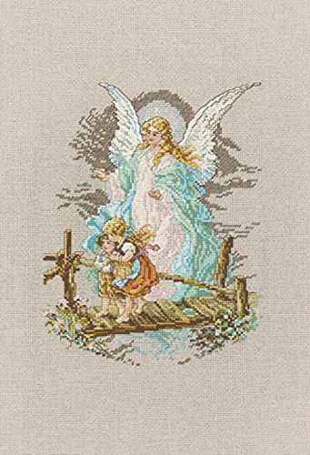 Janlynn Cross Stitch Kit, 8.125-inch By 7-1/2-inch, Guardian