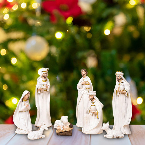 Conjunto De Figuritas De Natividad Tradicional, Exhibición