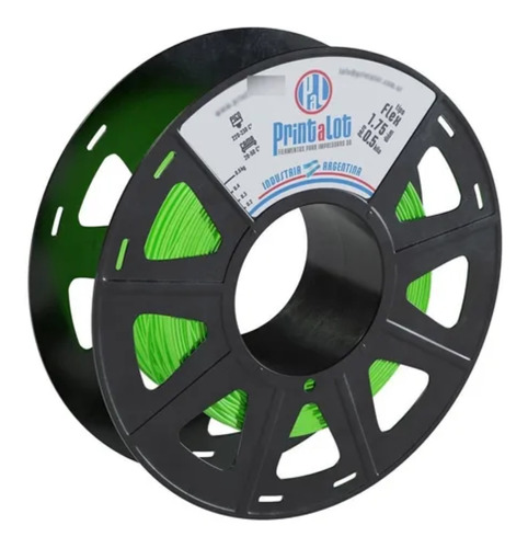 Imagen 1 de 1 de Filamento 3D Flex Printalot de 1.75mm y 500g verde ninja