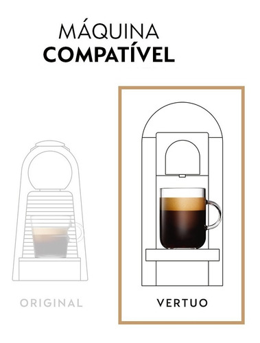 Cápsulas De Café Nespresso Vertuo Pack 10 Diavolitto