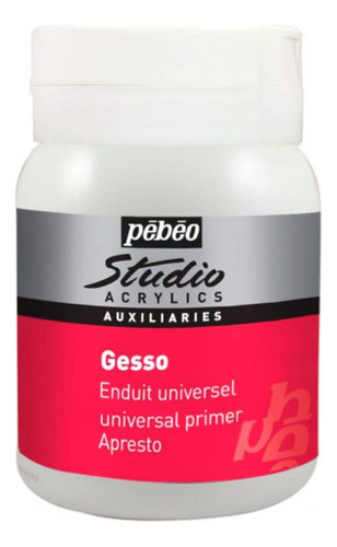 Gesso Pébéo Bote 500 Ml - Acrylic