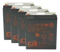 Comprar Kit 4 Bateria Csb Hr1221w F2 12v 5ah Do Nobreak Apc Sms Nhs