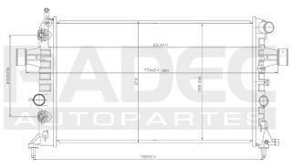 Radiador Chevrolet Astra 2000-2005 Automatico