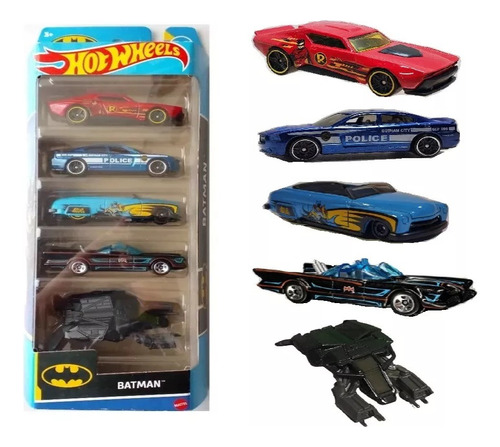 Paquete De 5 Carritos Hot Wheels A Escoger