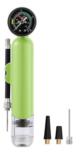 Bomba De Bola Con Manómetro, Bomba De Aire Portátil Verde