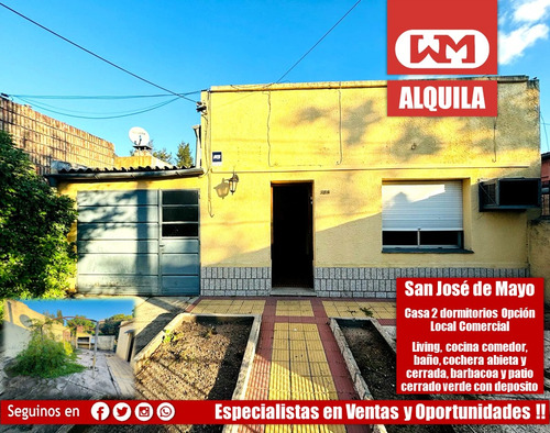 Alquiler Casa San José De Mayo En Centro 2 Dormitorios Cochera Abierta Y Cerrada Con Patio Verde Y Barbacoa Inmobiliaria Menyou