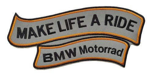 Parche Bordado Made Life A Ride Bmw Motorrad Reflectivo Text